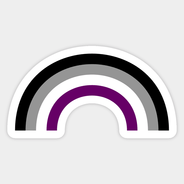 Asexual Pride Rainbow Sticker by brendalee